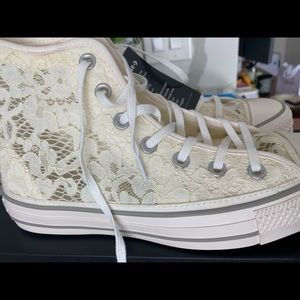 Limited Edition Lace Converse Hi-Tops